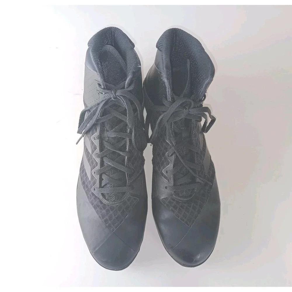 Adidas Mens Shoes Black Mat Wizard 4 Carbon Wrestling AC6971 Lace Up Size11.5